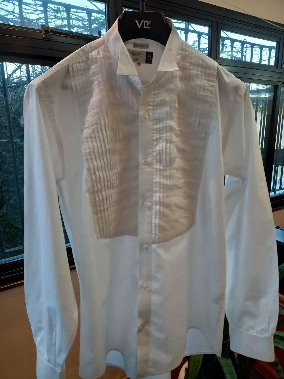 Camisa de Festa Black Tie Rigor Impecável  Semi Nova - Foto 3