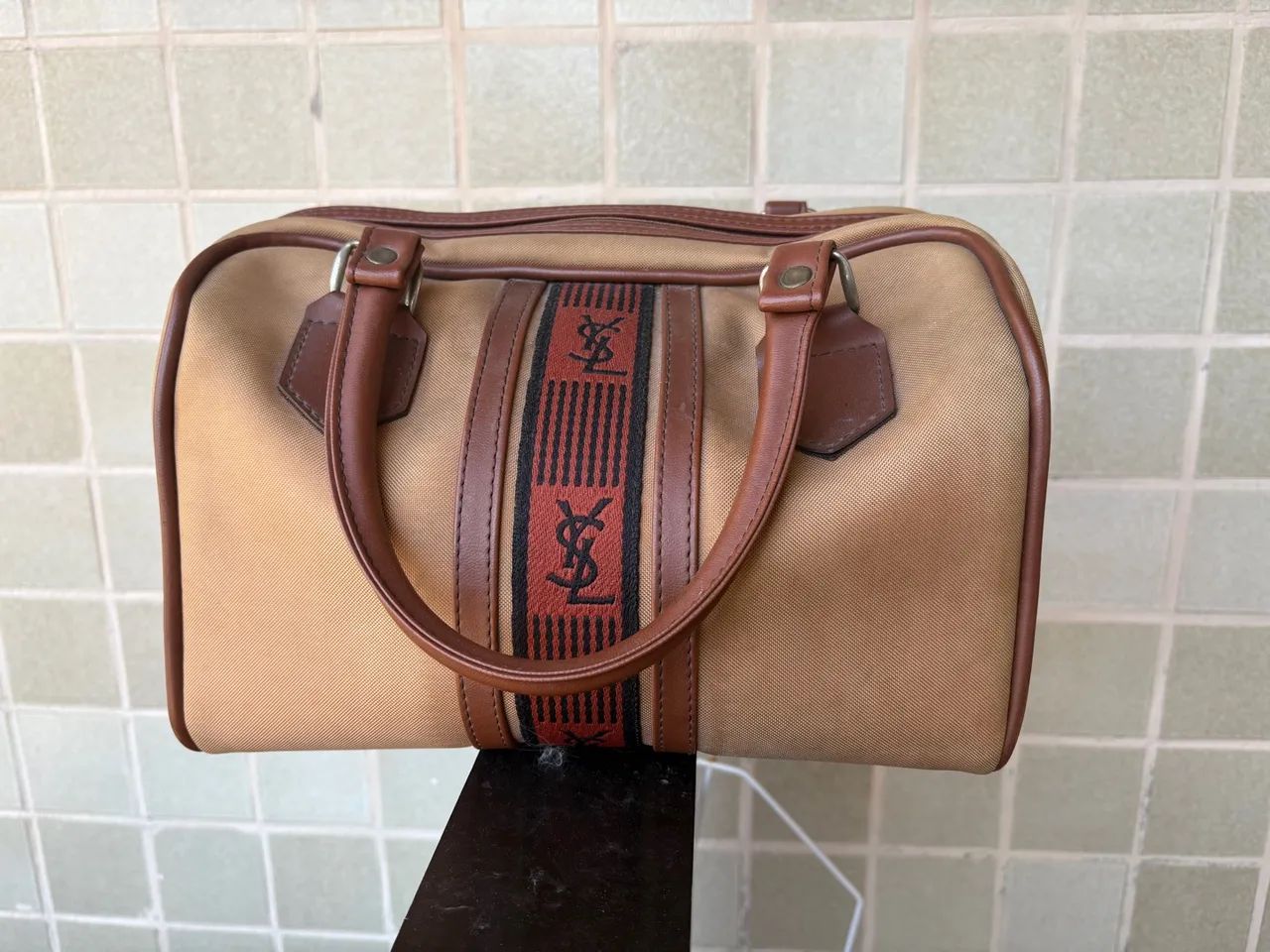 Bolsa Vintage YSL Mini Boston Clássica - Foto 2