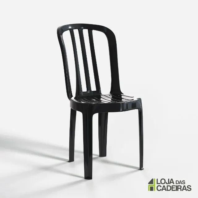 Cadeira de Plástico Reforçada - Suporta até 182 kg - Cadeira Bistrô Tedras - Foto 3