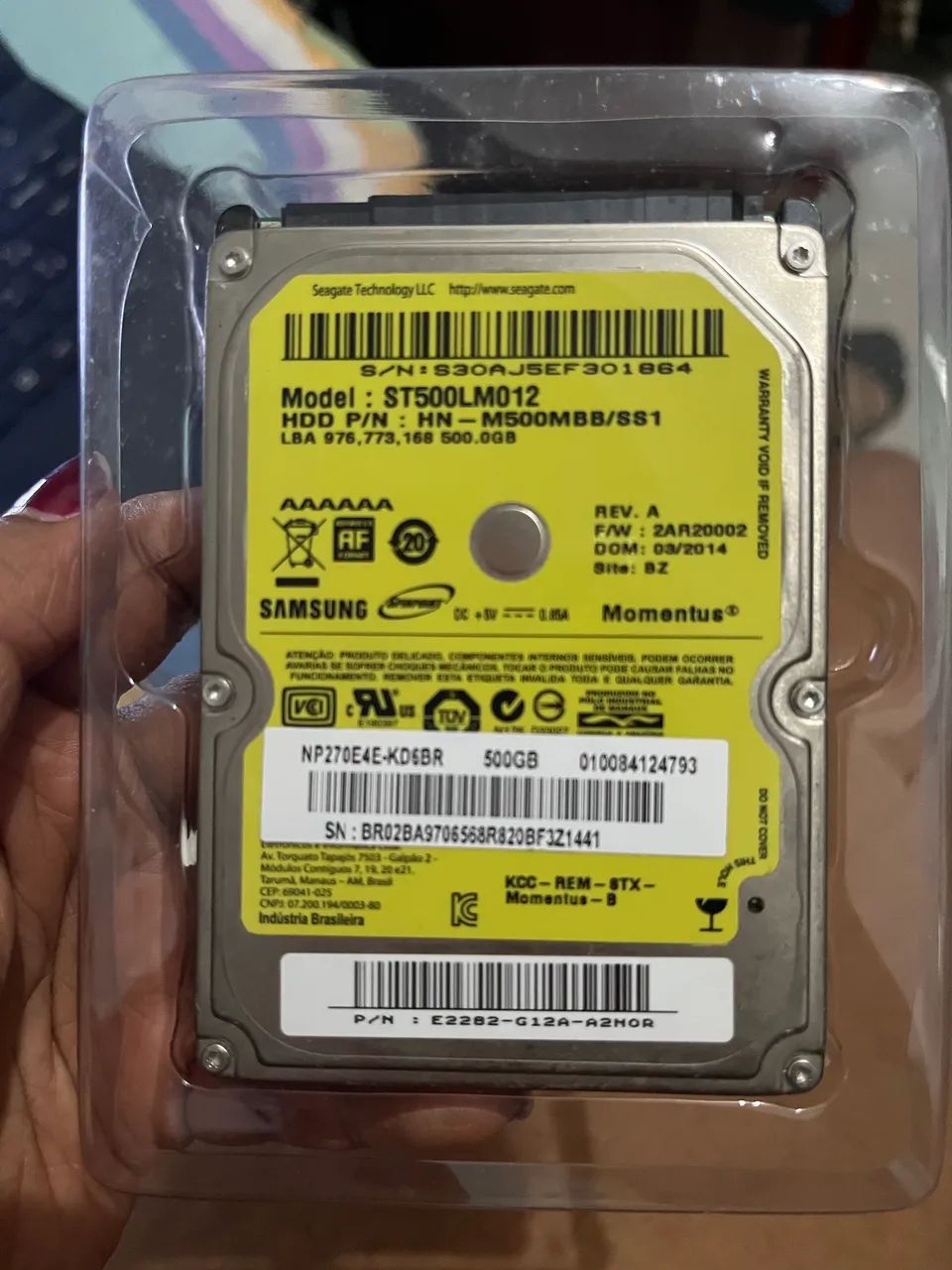 HD SAMSUNG 500 gb (com windows 10) 64617707526273120