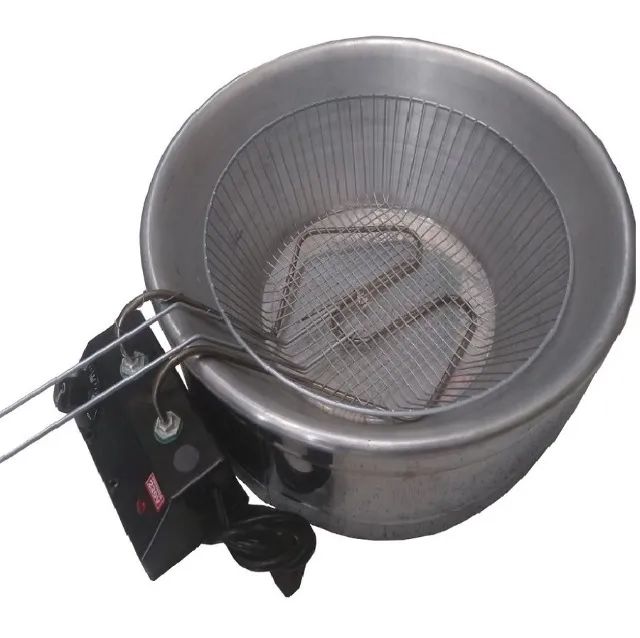 Fritadeira tacho Elétrico Equipe Inox 8L 220v - Foto 3