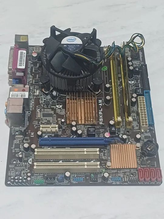 Kit placa mãe ddr2,com a bios atualizada