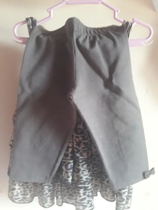 Conjunto infantil  bata/ calca legging tam 1 ano - Foto 2