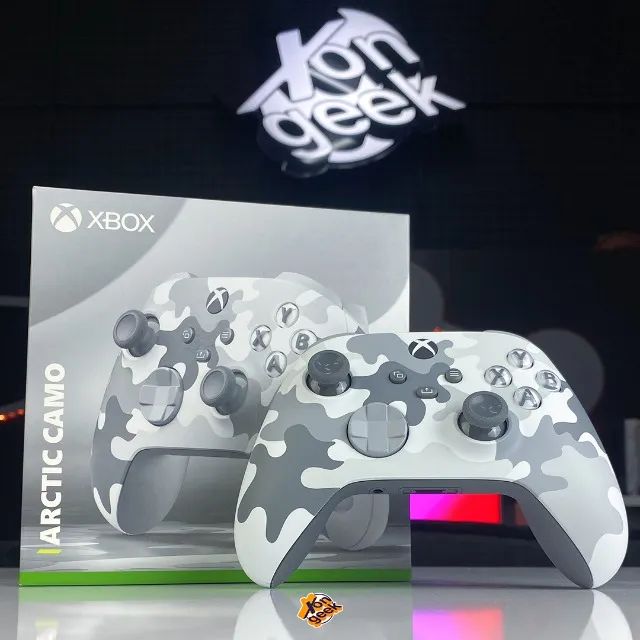 Controle Xbox One Arctic Camo (Seminovo) | Microsoft | Entregamos Para Todo O Brasil!