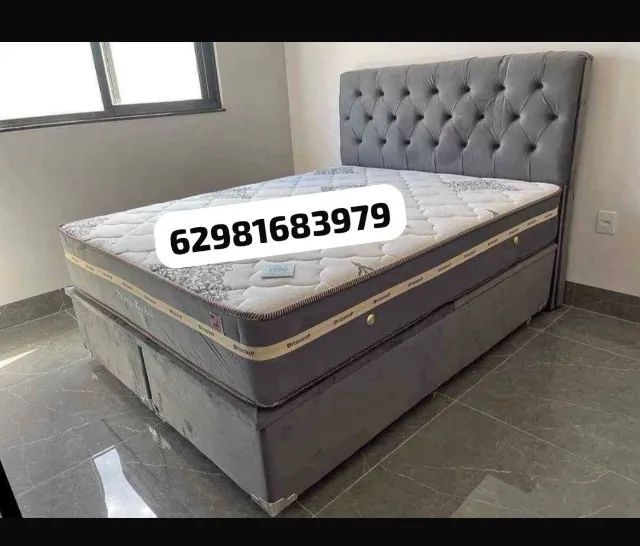 colchão e base Queen 