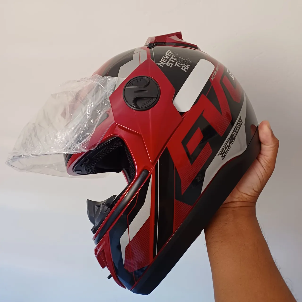 Capacete KSA EVO Vermelho - Novo!
