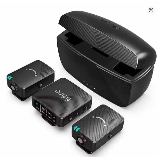 Microfone De Lapela Sem Fio Fifine M9 para Iphone/Android/CA