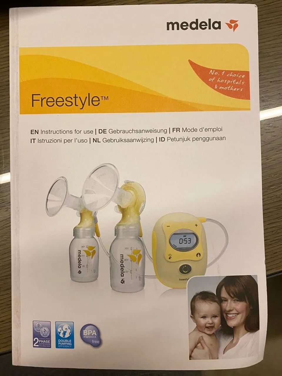 Extrator Elétrico De Leite Freestyle, Medela, Amarelo