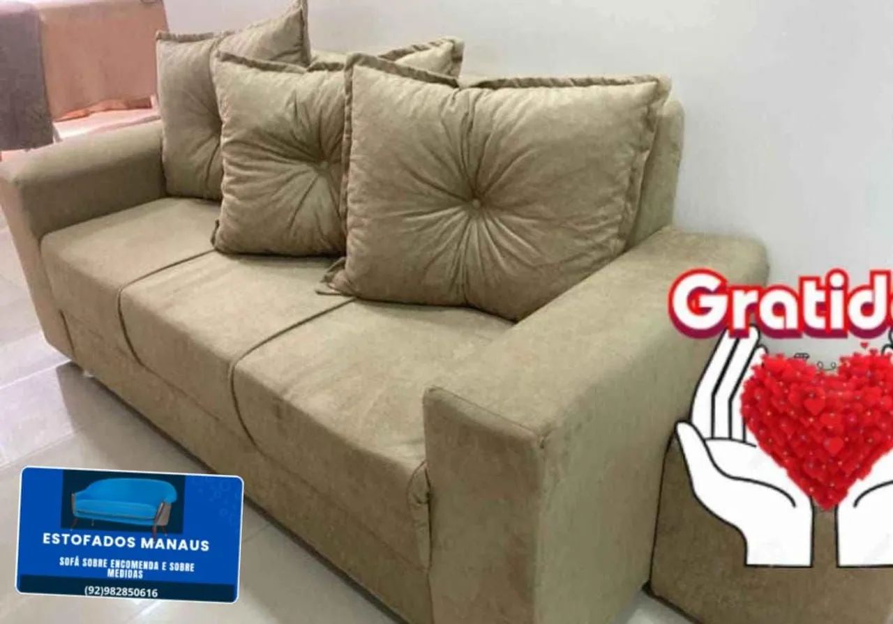 SOF Á 3 LUGARES ENTREGA GRÁTIS  - Foto 2