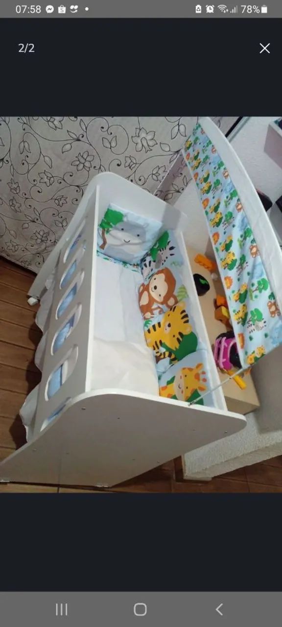 Berço Infantil com Mosquiteiro