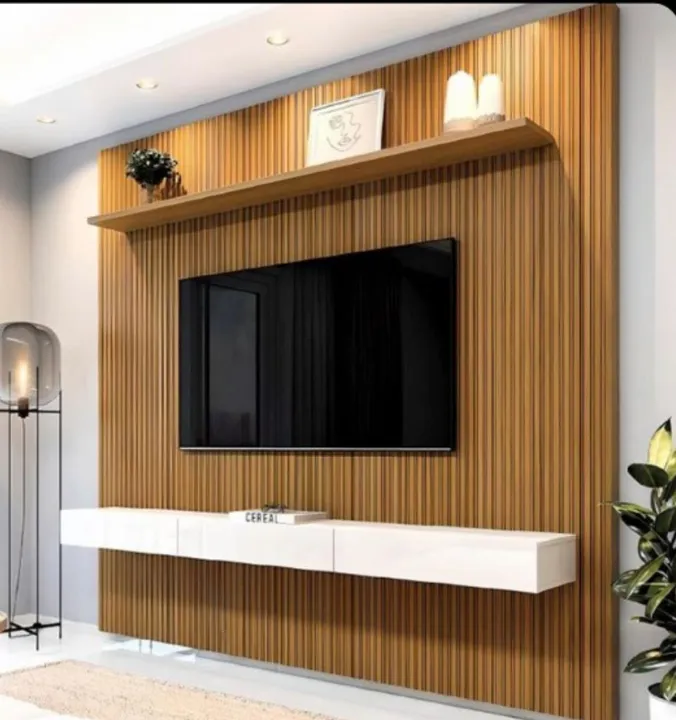 Painel ripado grande para tv 