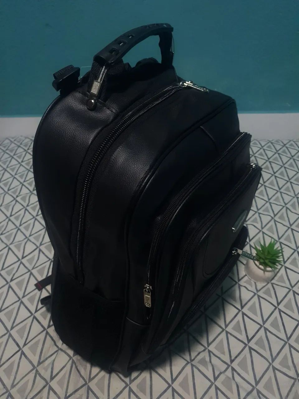 Mochila Executiva Preta - bolsa masculina grande