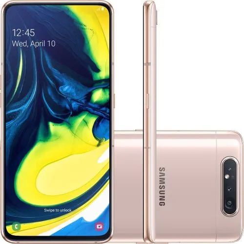 Samsung Galaxy A80 Rosé | Câmera Giratória + Tela Infinita