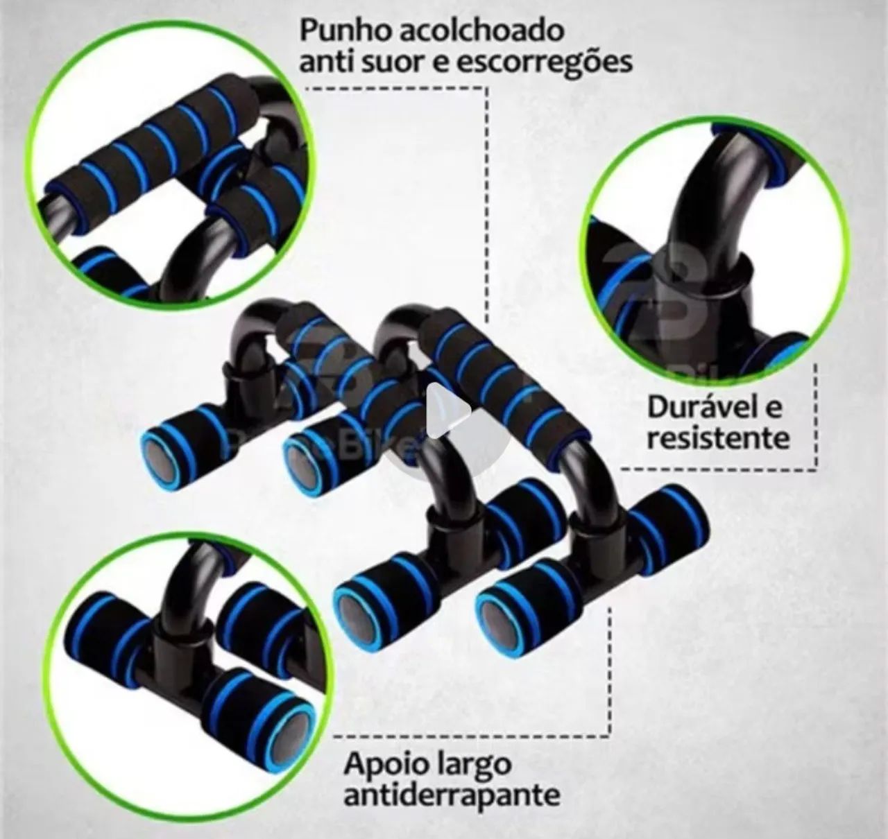 Barra De Apoio Flexão De Chão De Braço Suporte Fixo - Foto 5
