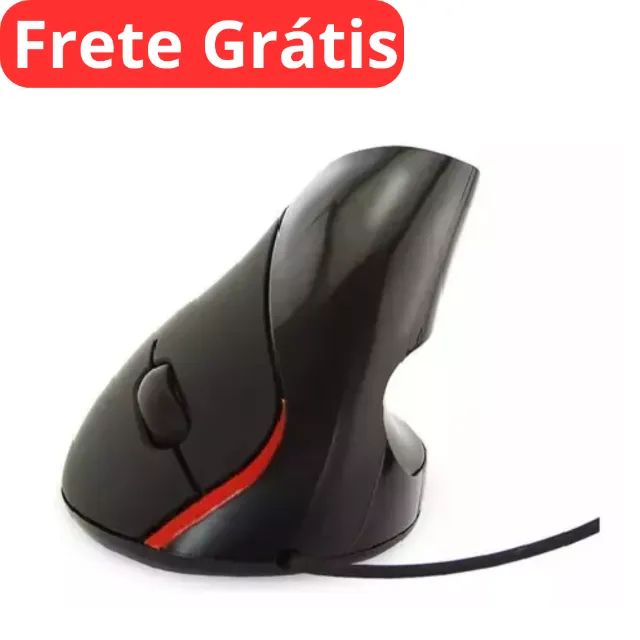 Mouse Vertical Ergonômico Óptico Com Fio