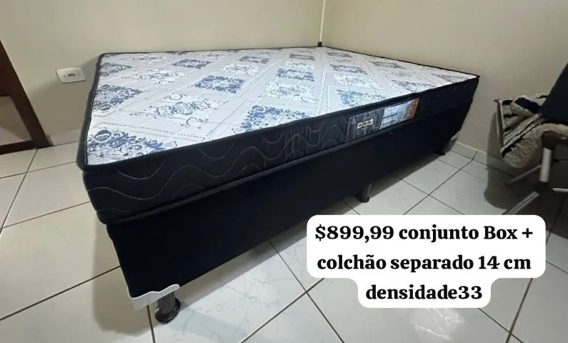 Mega Promoção Box Casal e colchão D33 