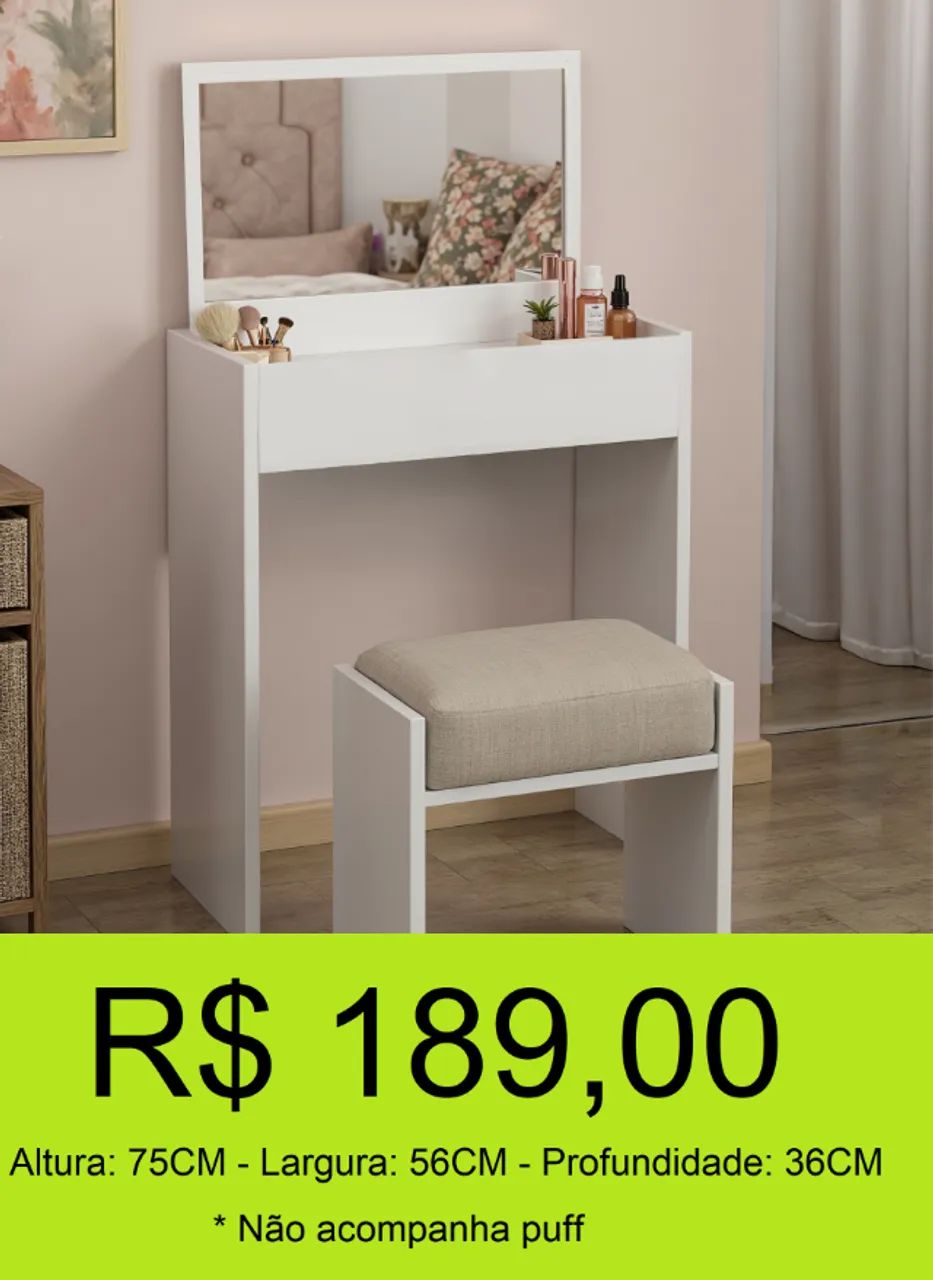Penteadeira simples super funcional