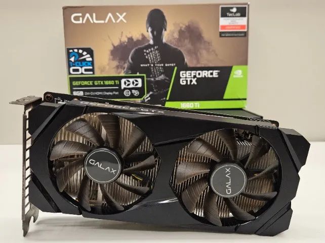 Placa de Vídeo Galax GTX 1660 Ti 6GB Dual Fan 1-Click-OC