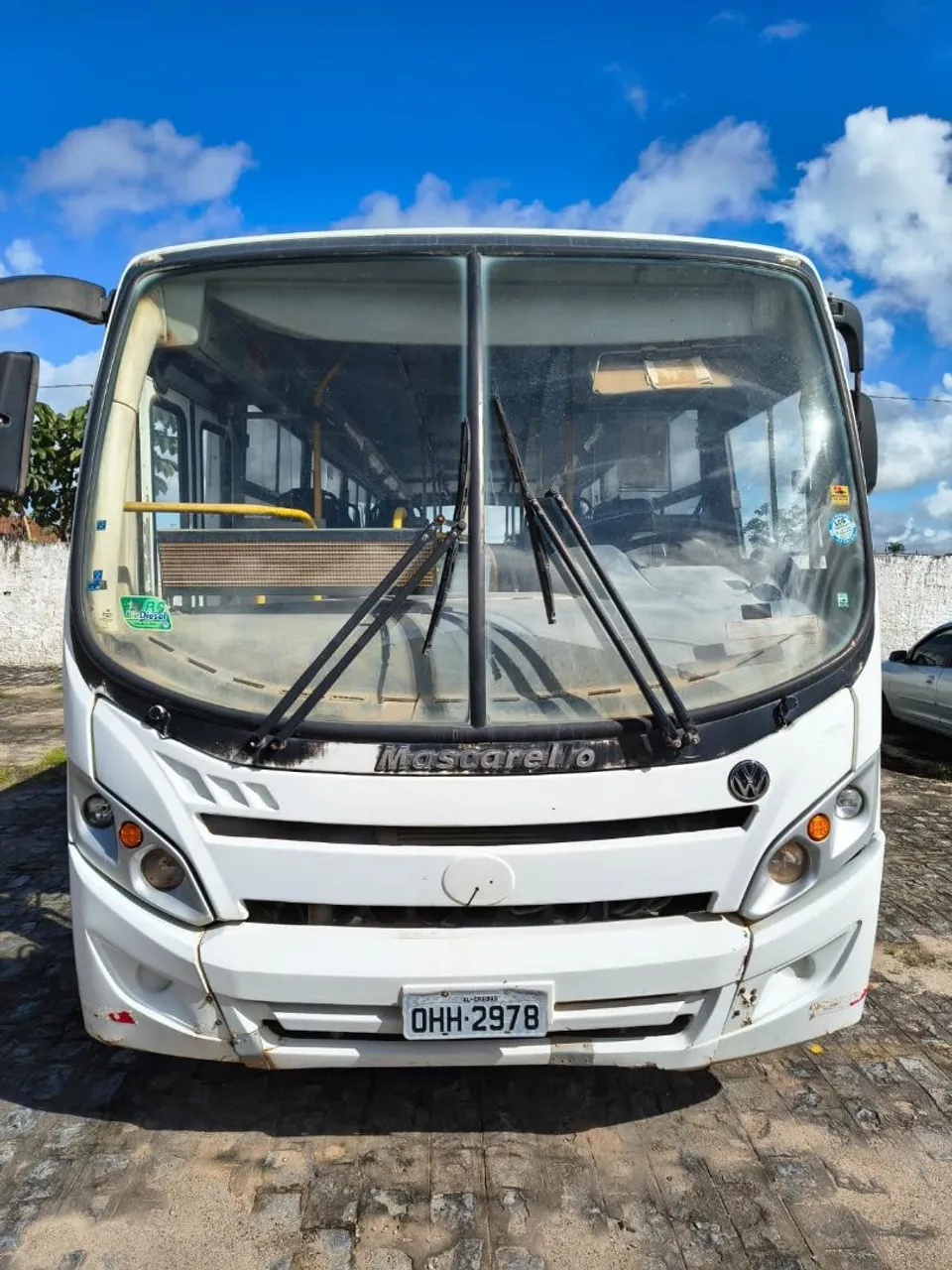 ÔNIBUS CHASSI VOLKSWAGEN 15.190 CARROCERIA MASCARELLO CAPACIDADE 45 LUGARES. NÃO TROCO.