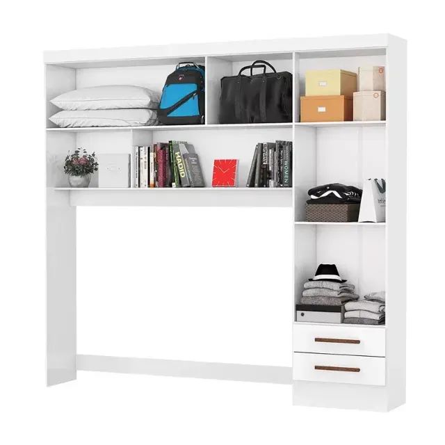 Guarda Roupa Modulado 4Pts 2Gvs Branco Carioca - Entrega Rápida!  - Foto 2