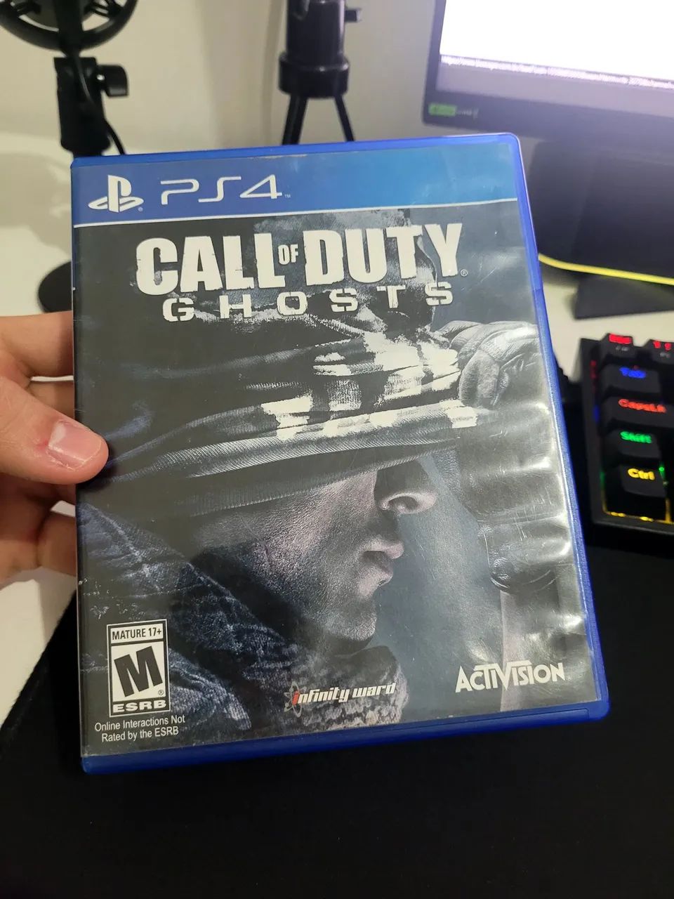 controle ps4 original + cod - Foto 3