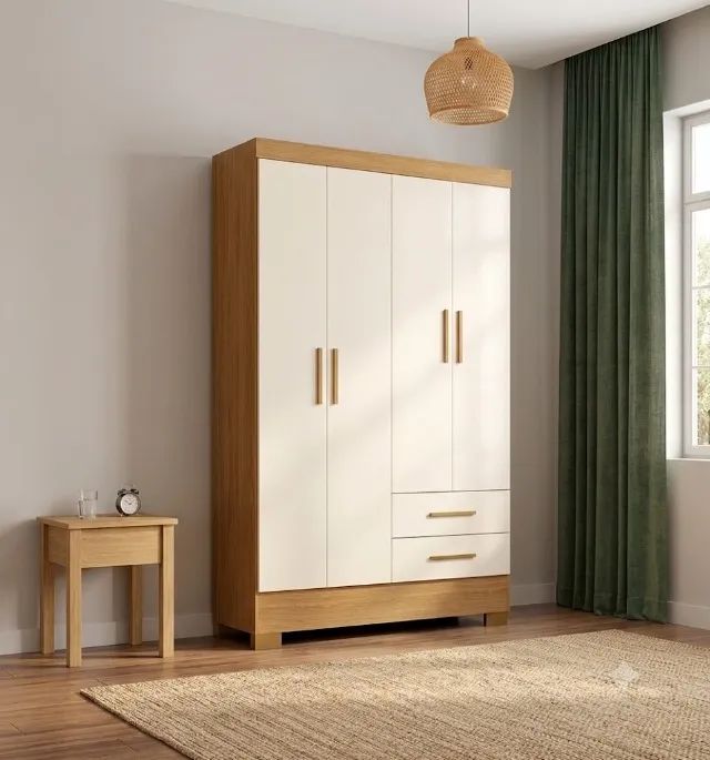 Guarda roupa pratico 4 portas 