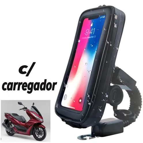 Suporte impermeável celular carregador 