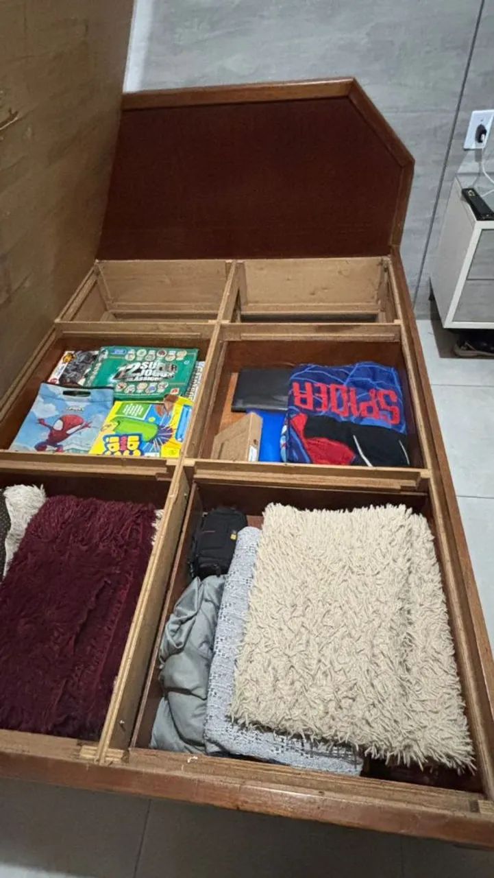 Cama de casal em madeira - Foto 2