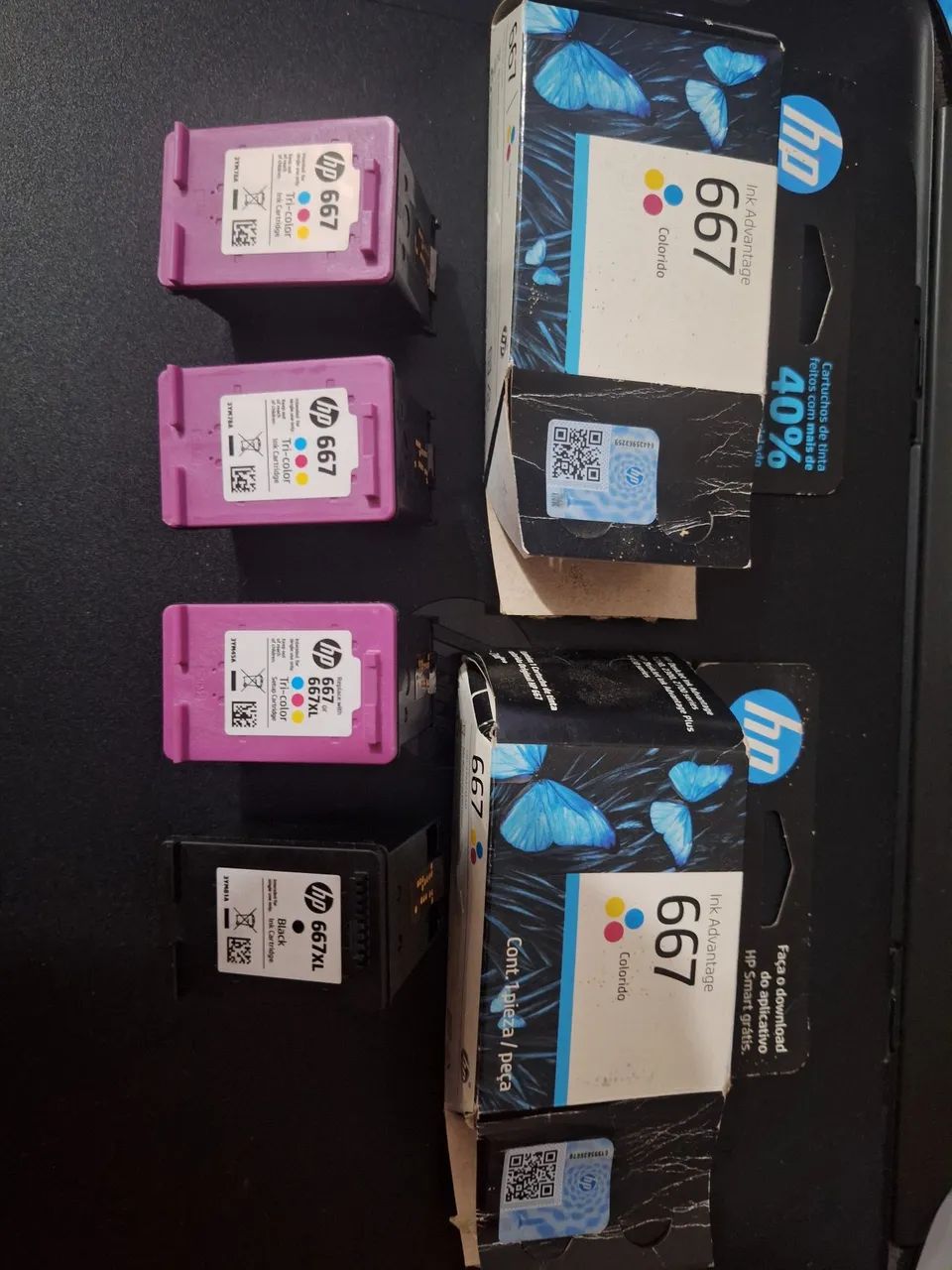 Vendo Cartuchos Vazios HP667 e 667XL - Foto 2