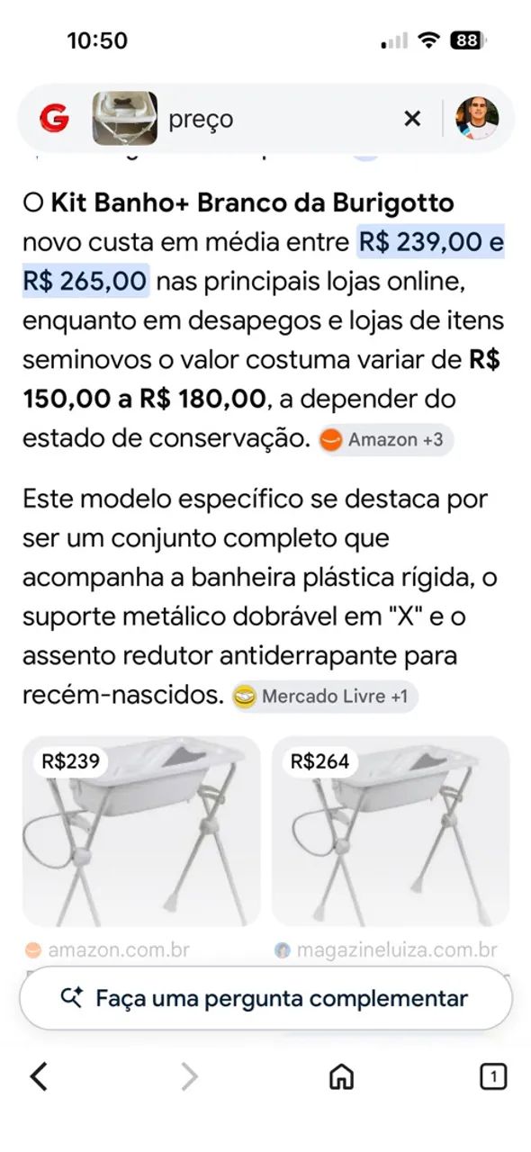 Kit Banheira com suporte 