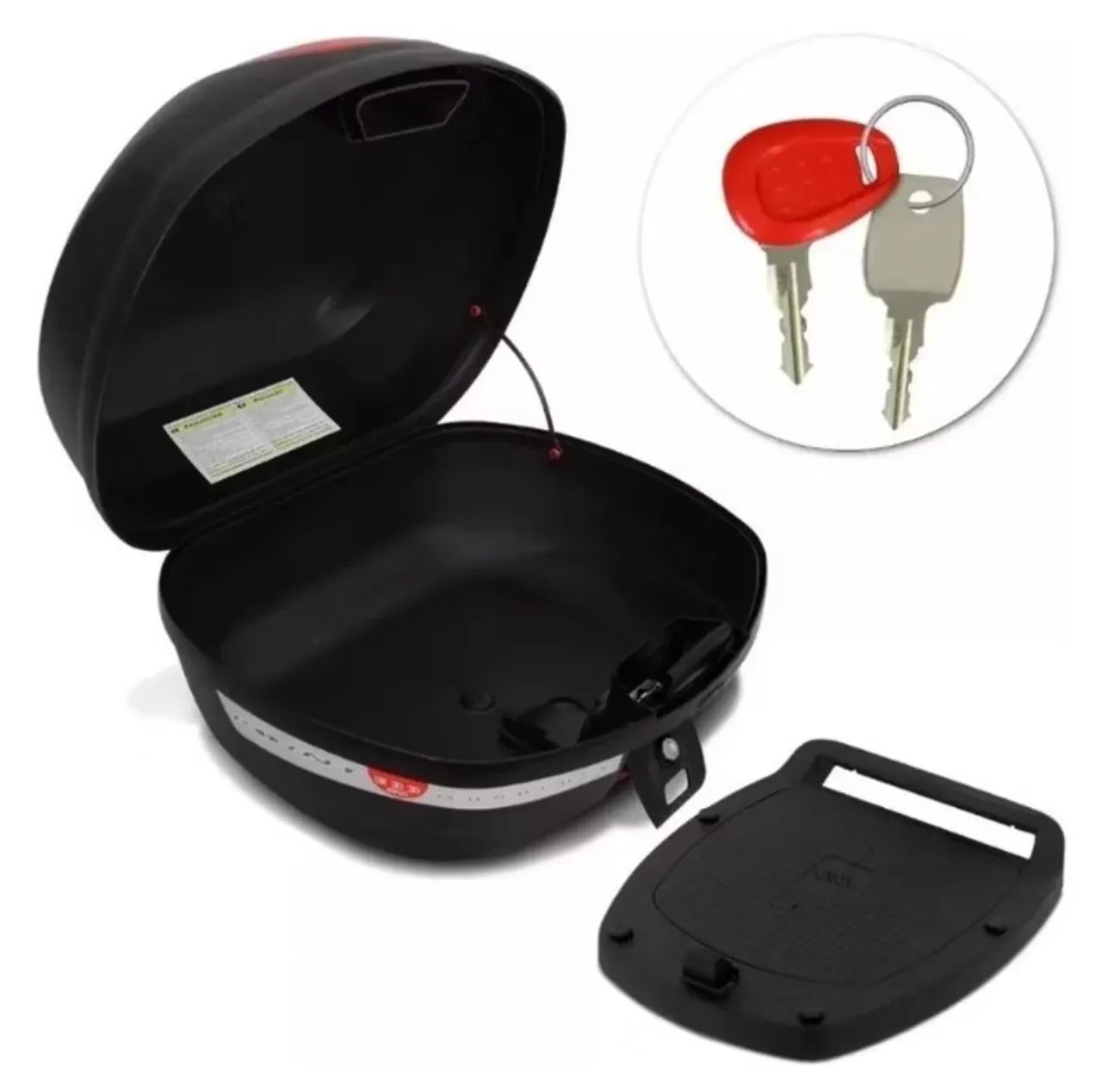 Baú Givi E33N Monolock Point 33 Litros - Original - Foto 5