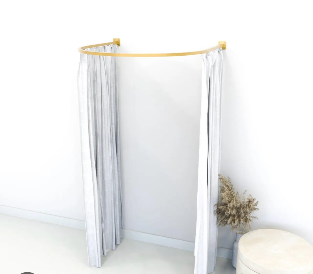 PROVADOR de roupa AÇO com cortina
