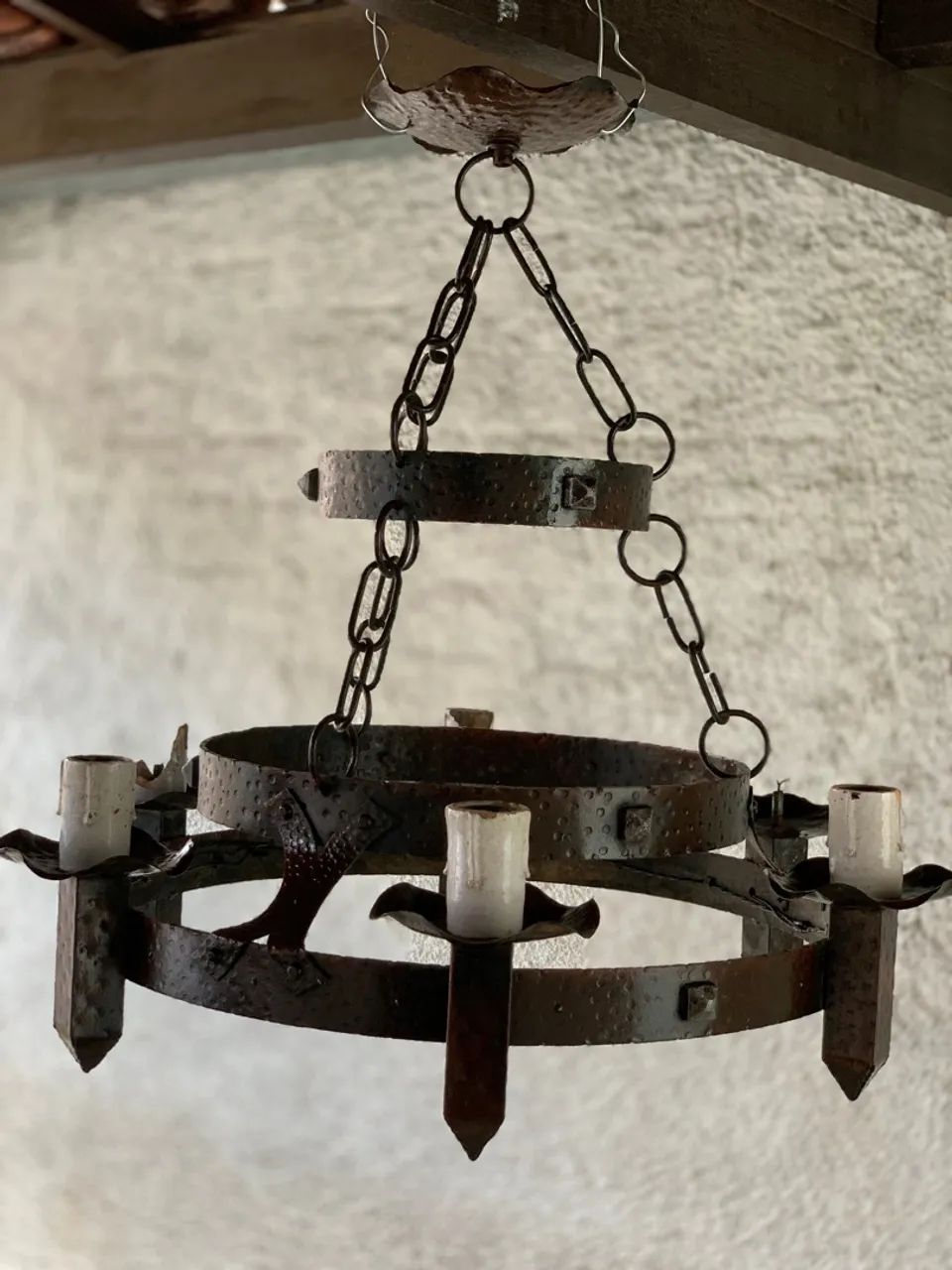 Lustre antigo estilo medieval  - Foto 2