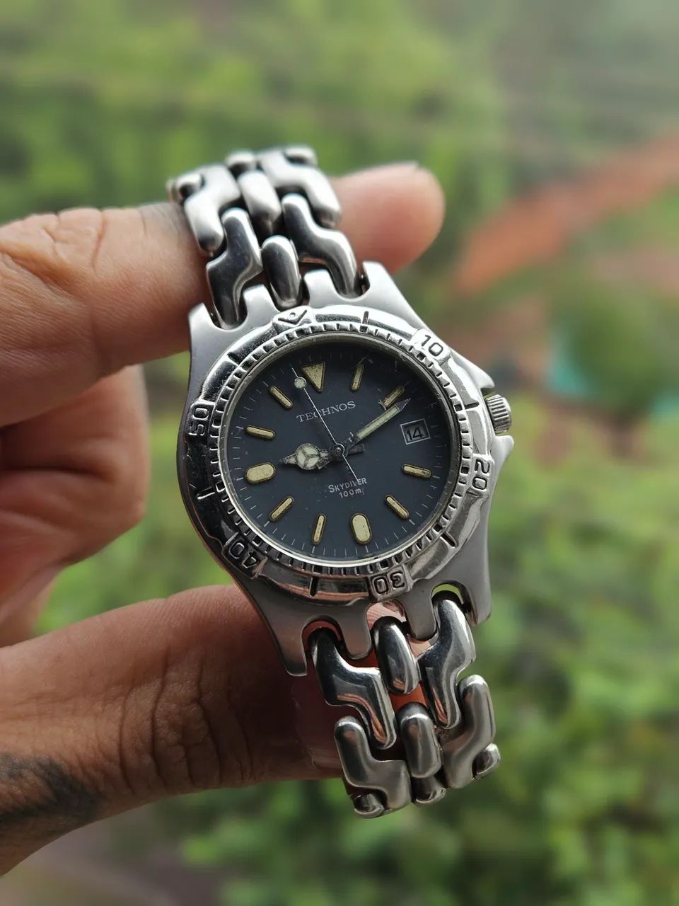 Relógio Technos Skydiver vintage anos 90
