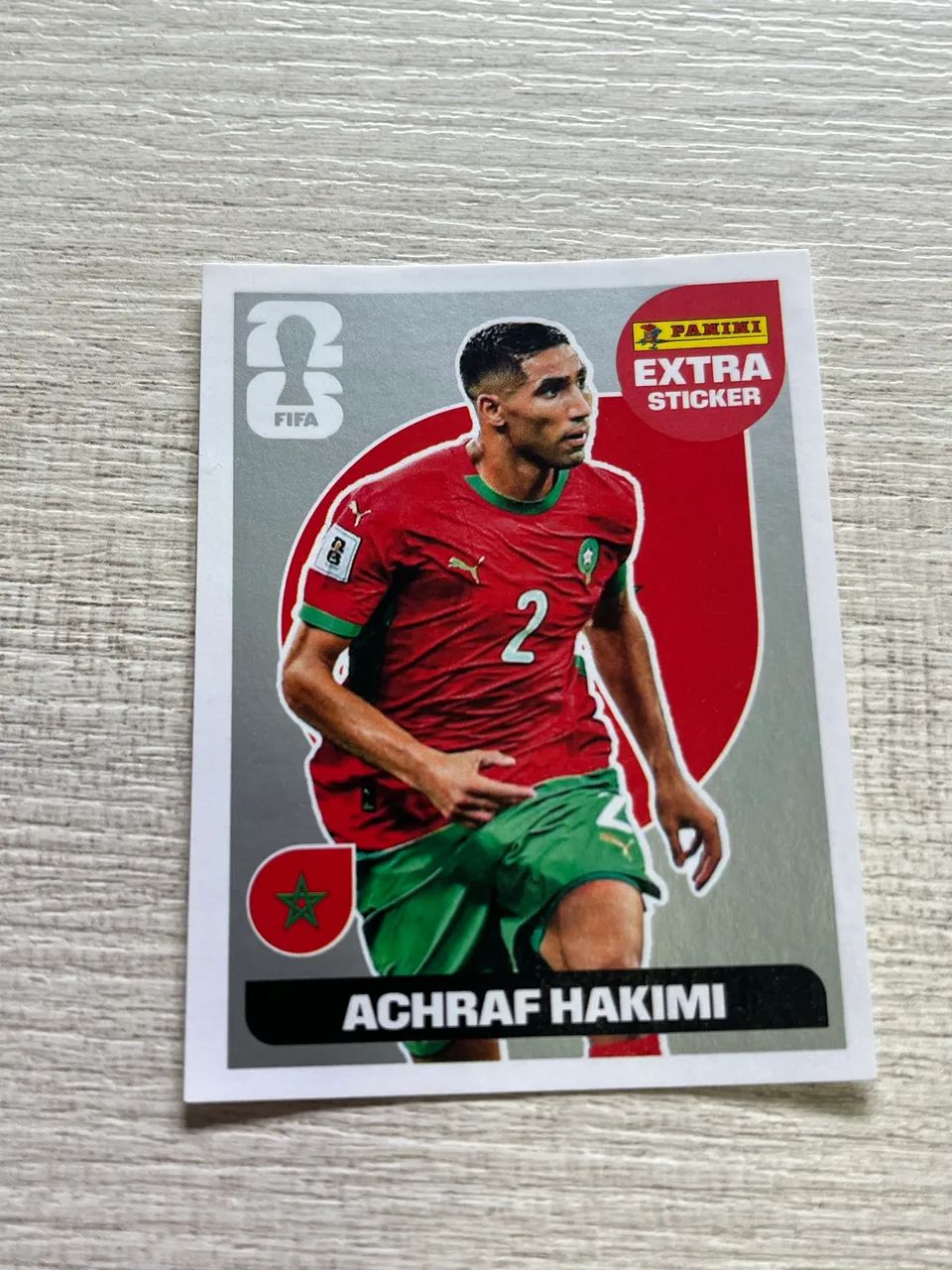 Figurinha Extra Legend Prata/ Silver Achraf Hakimi Copa 2026