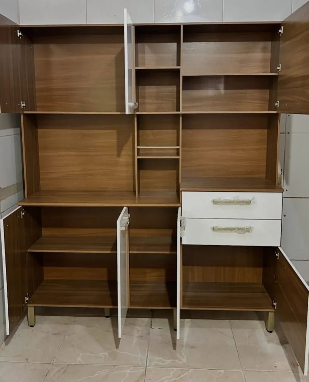 Armário de Cozinha 7 Portas 2 gavetas Encanto ( Novo Direto da Fabrica )