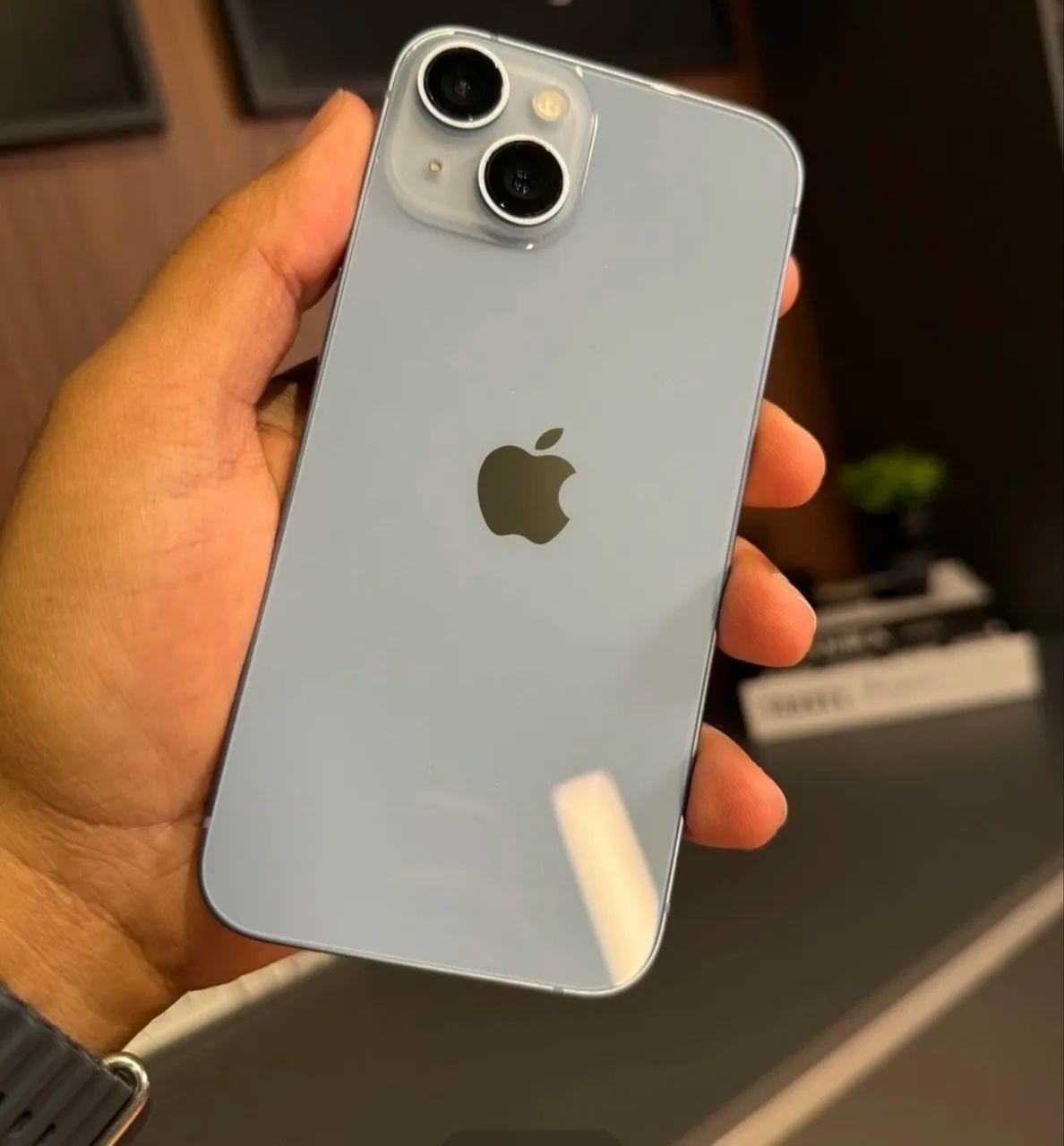 iphone 14, segunda mão, azul 128gb - Foto 3