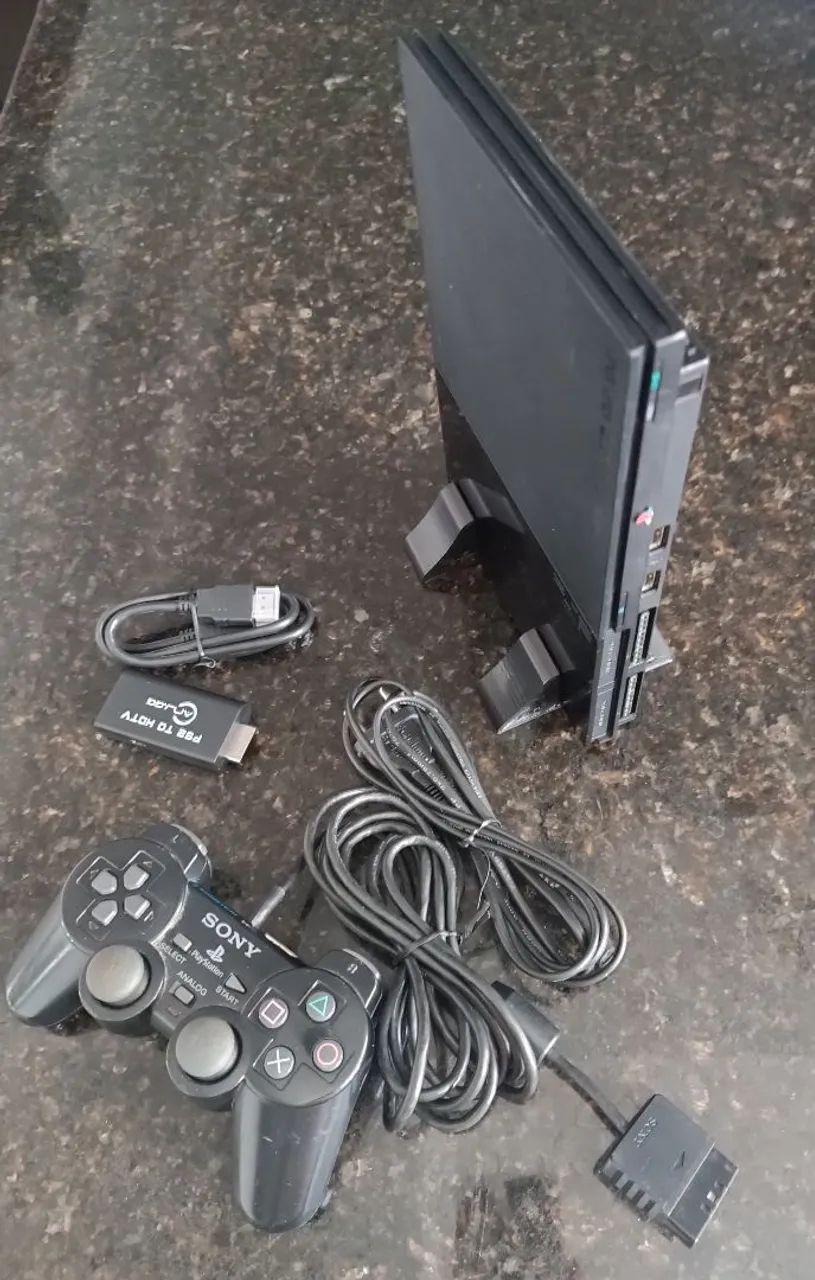 Playstation 2 slim último modelo - leitor disco funcionando 