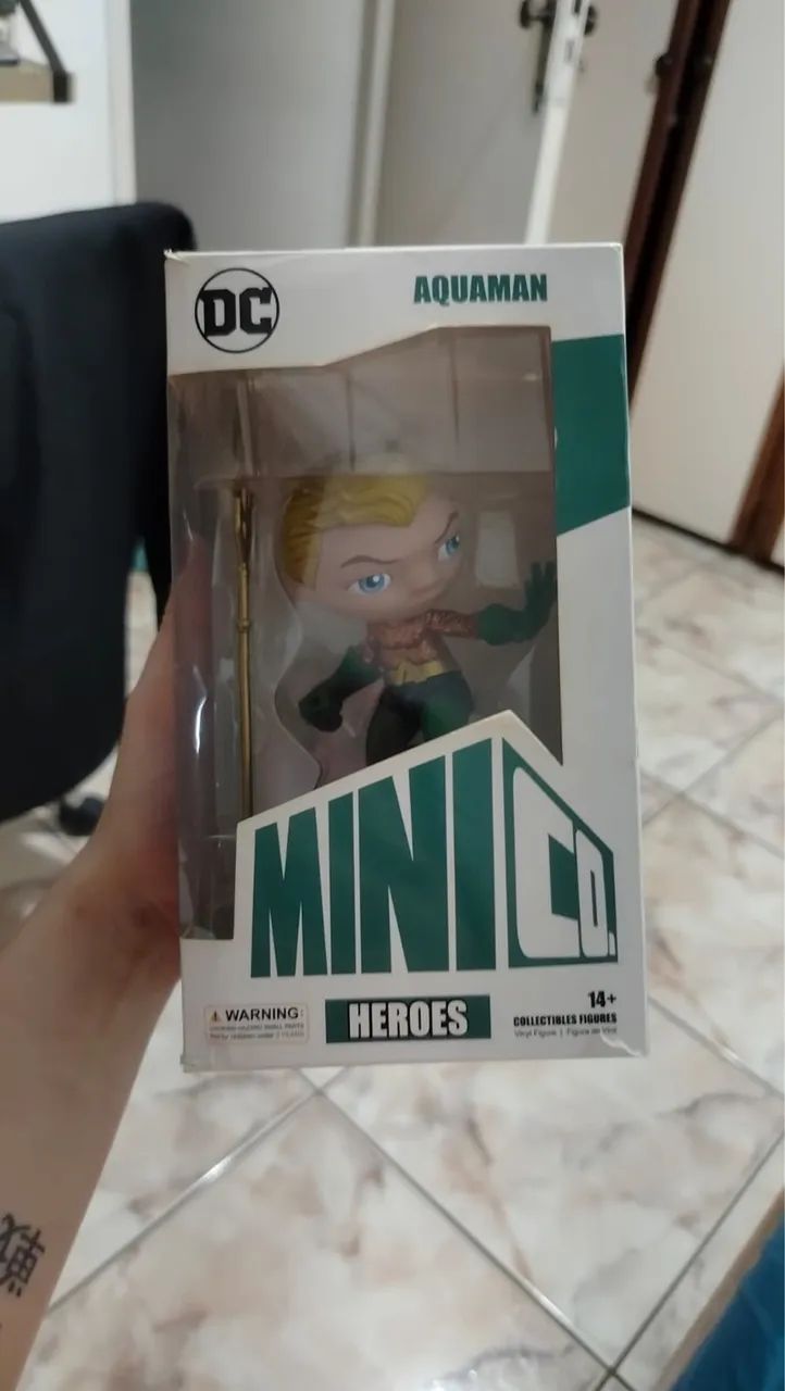 boneco minico heroes aquaman dc
