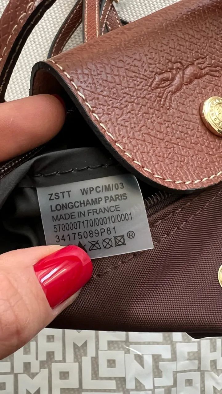 Bolsa LONGCHAMP marrom mini pouch - Foto 2
