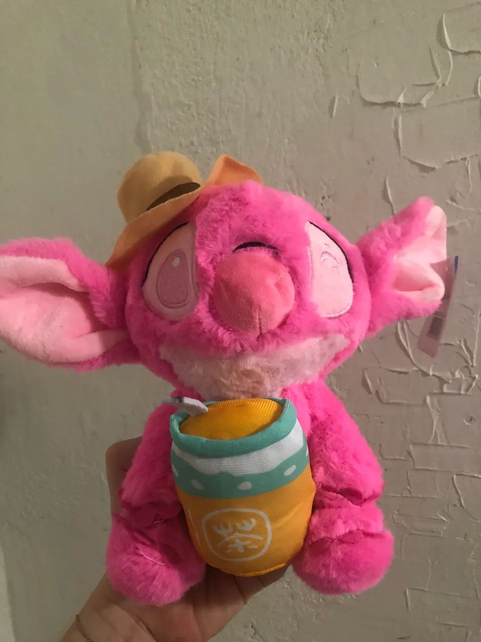 Pelúcia Stitch cor de rosa nova com etiqueta  - Foto 2