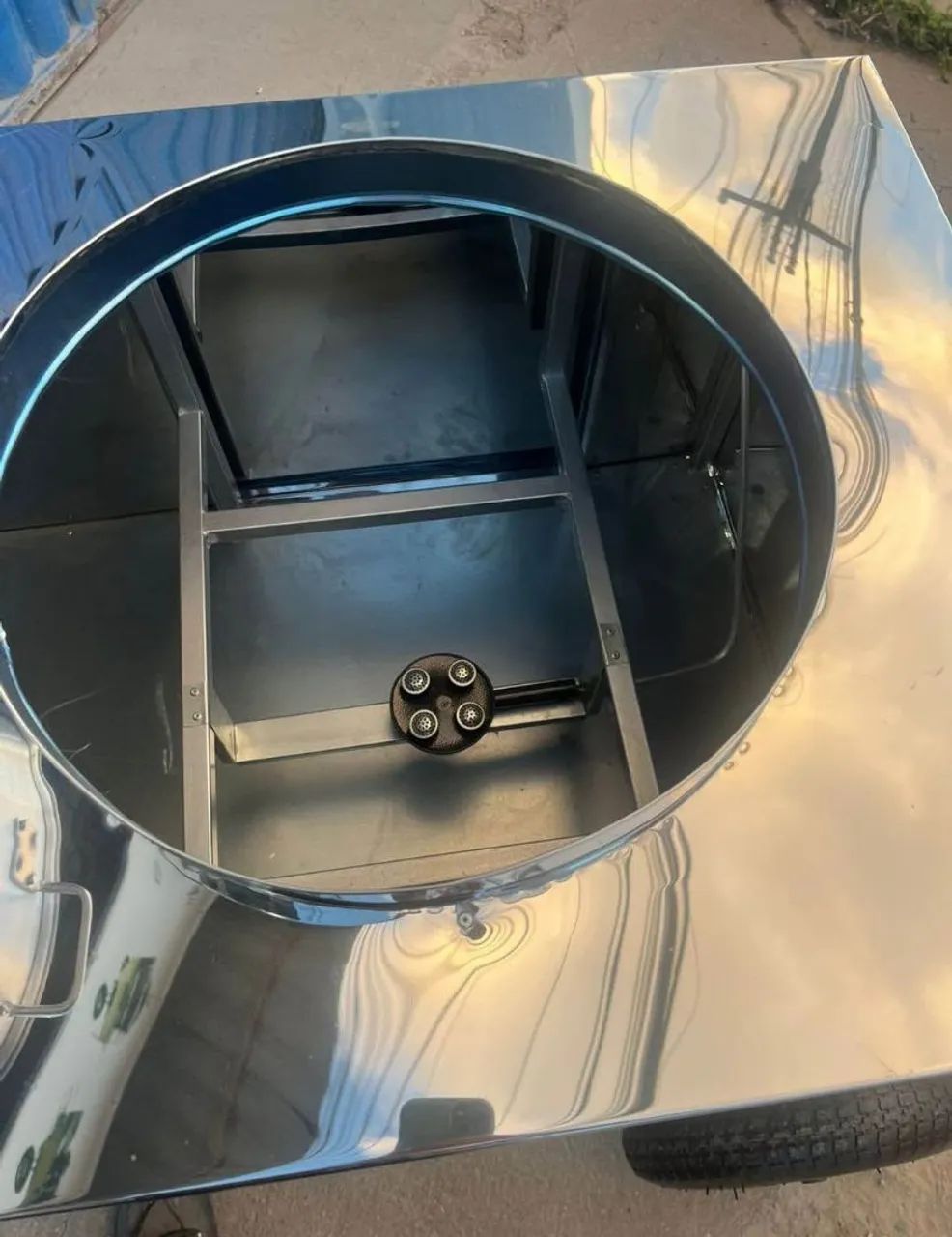 Carrinho de milho ou sopa inox com caldeirão 50 litros em até 10x sem juros no cartão  - Foto 4