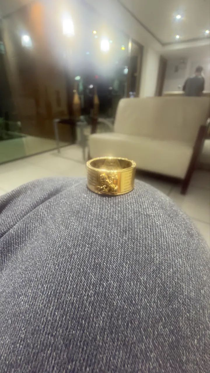 ANEL DE OURO SÃO JORGE - Foto 2