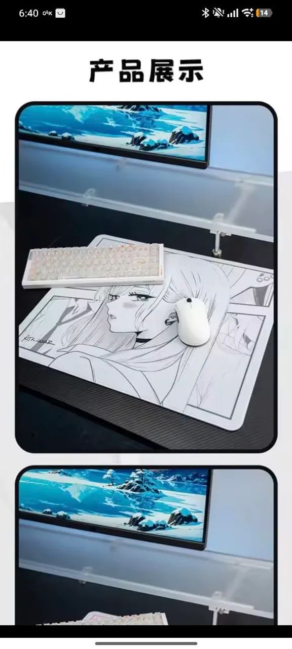Mousepad ATK steam white base poron - Foto 2