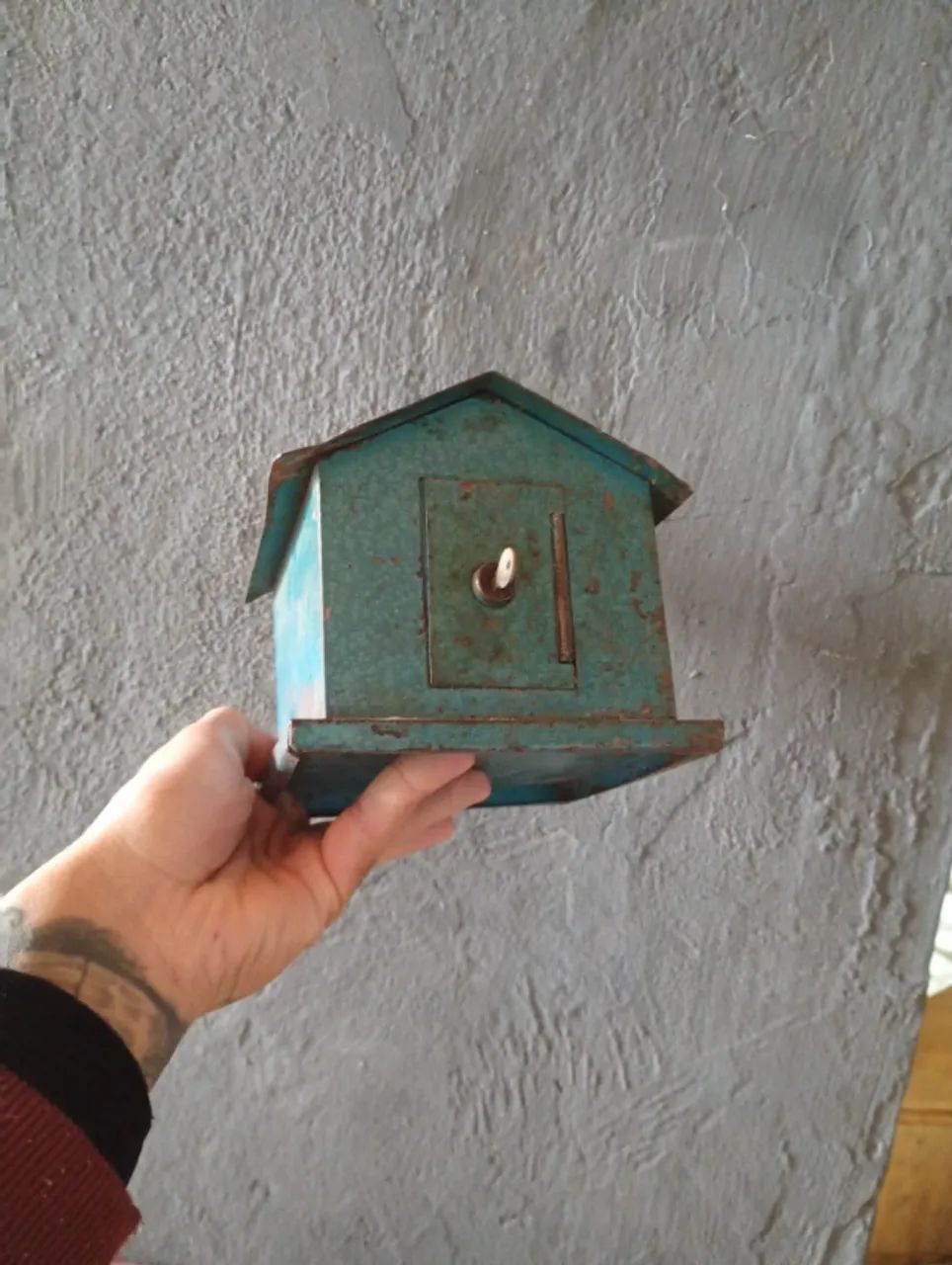 Cofre casa antigo de ferro 