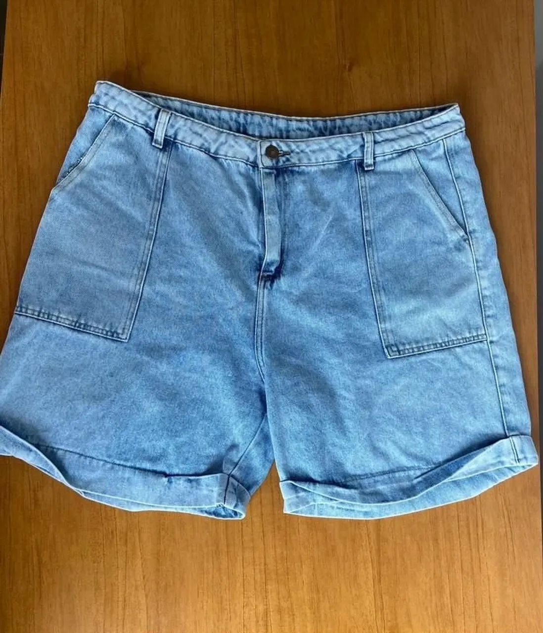 Short cintura alta jeans Sawary plus size 52 - Foto 2