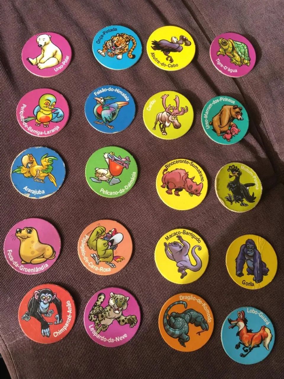 Lote TAZOS PING PONG ANIMAIS em excelente estado - Foto 2