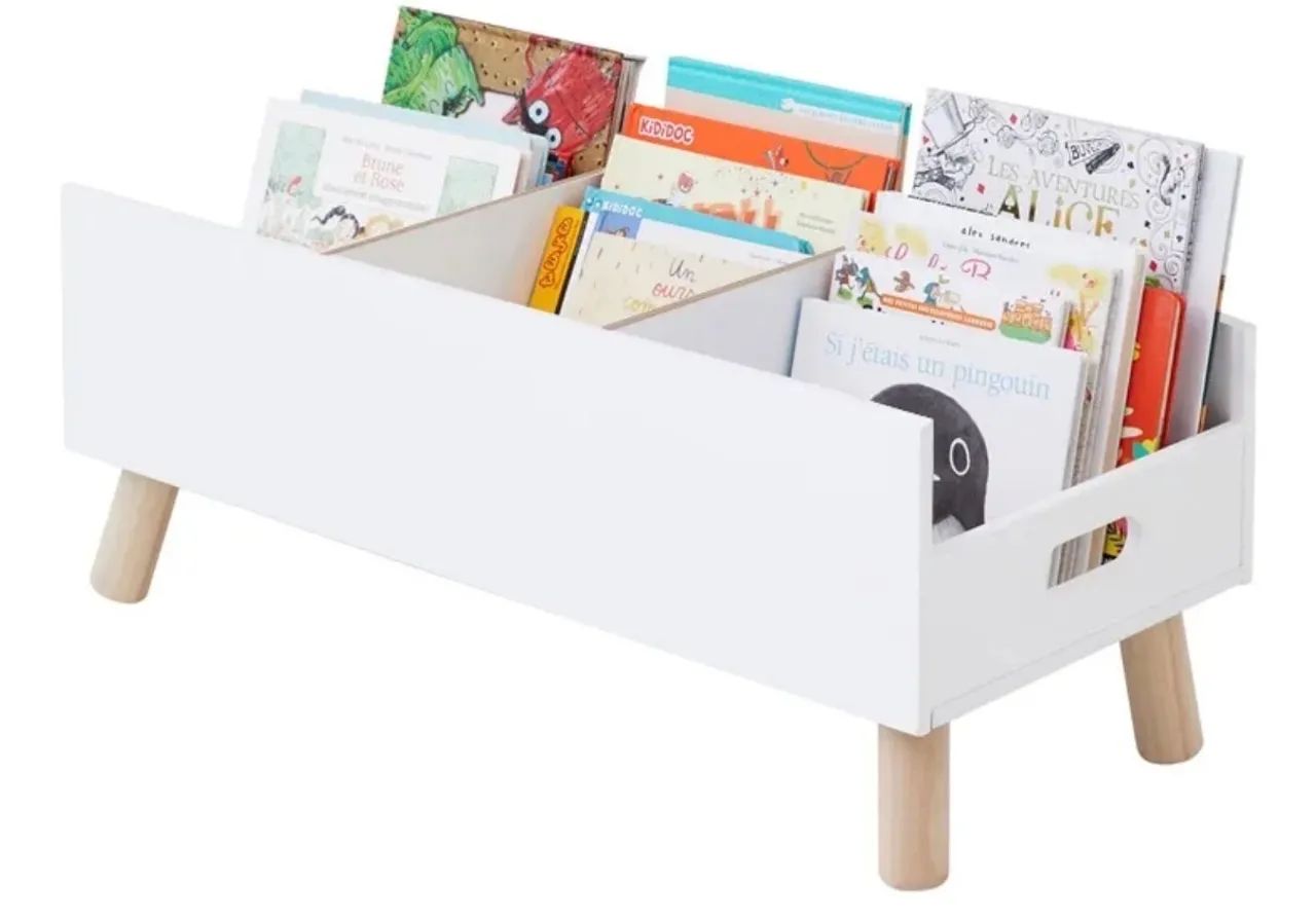 Estante Porta Livros Infantil (montessoriana) 60cm-branco