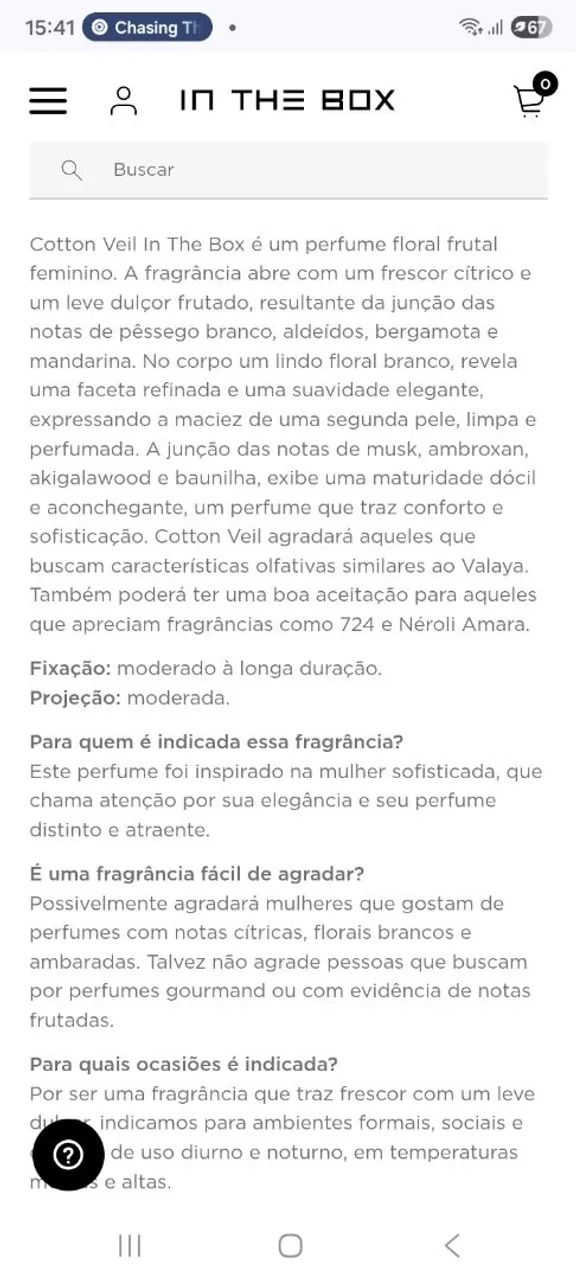 Perfume Cotton Veil - In The Box  - Foto 4