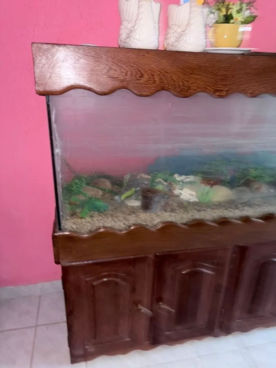 Vendo ou troco aquario grande completo - Foto 2